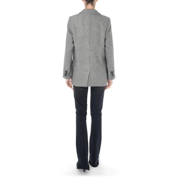 Fishbone black and white blazer jacket