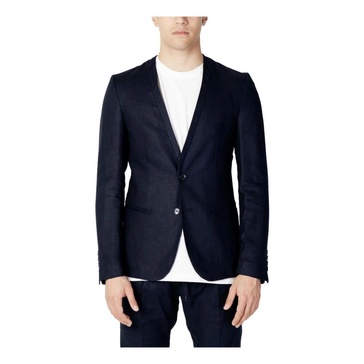 Blue Button-Fastened Blazer Spring/Summer Men