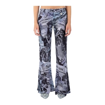 Multi Grey Viscose Pants