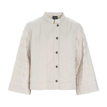 Oriental Inspired Quilted Ivory Jacket
