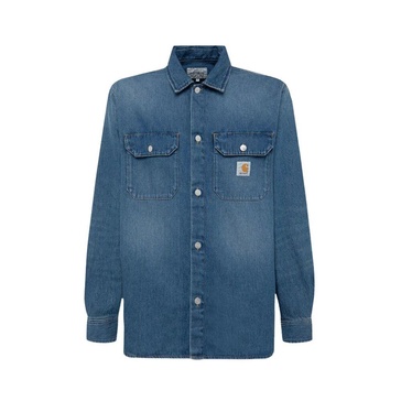 Denim Jean Jacket with Logo Buttons