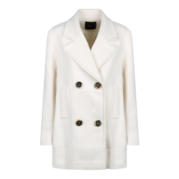White Double-Breasted Coat