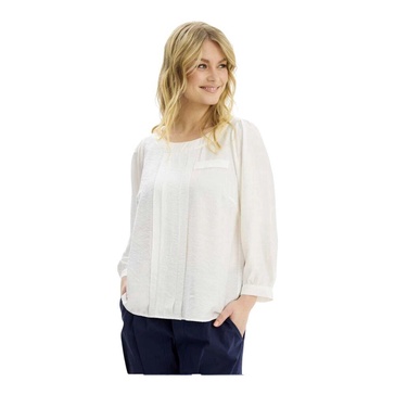 White Goldi Blouse with ¾ Sleeves