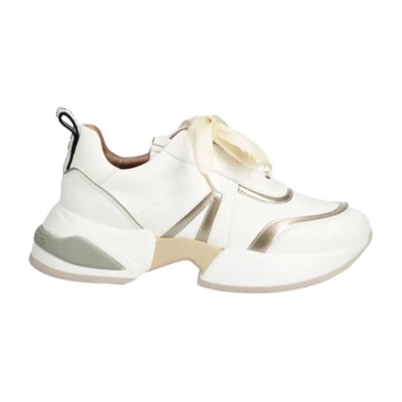 Marble White Gold Sneakers