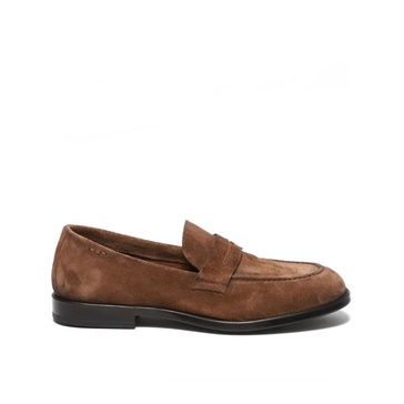 Brown Suede Loafer Shoes