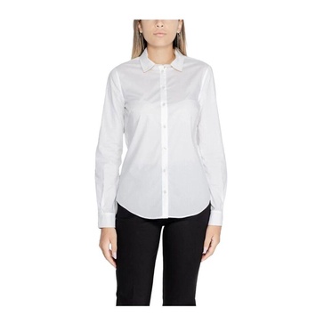 White Cotton LongSleeve Collared Shirt