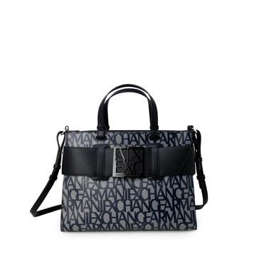Black Handbag with Zip Fastening