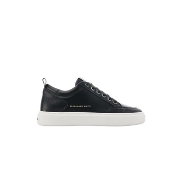 High rubber sole leather sneakers