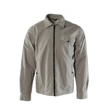 Grey Overshirt in Cotton Gabardine