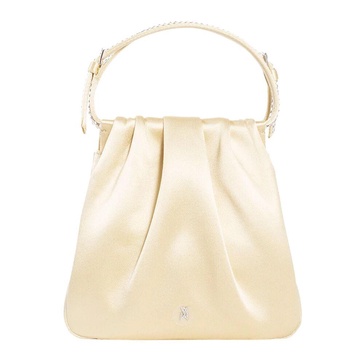 Crystal Satin Top Handle Bag