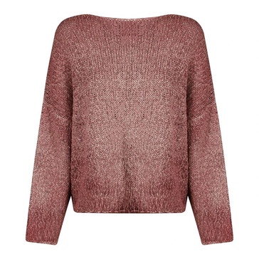 Bordeaux Linen Cotton Sweater Made in Italy
