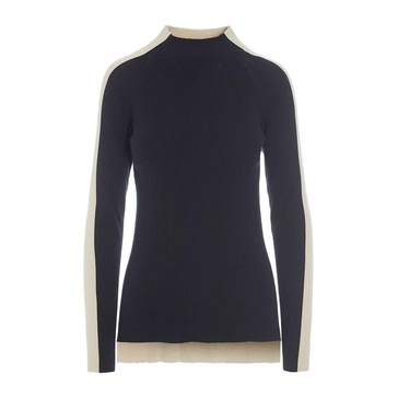 Black Yin Yang Ribbed Blouse
