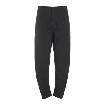 Black Senmei Trousers with Ruched Hem