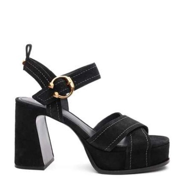 Suede Platform Sandals