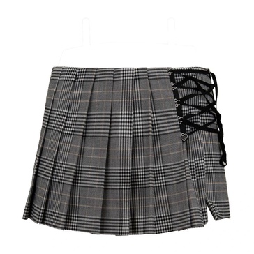 Checkered Side Braid Shorts
