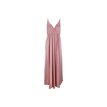 Floral Long Dress with Deep Slit