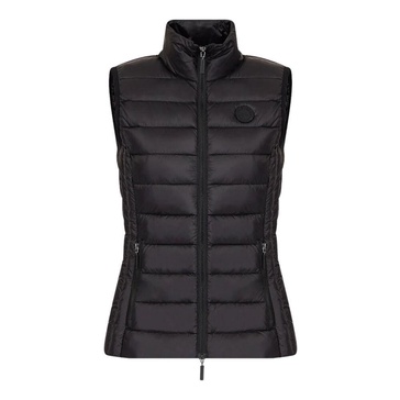 Black Sleeveless Puffer Vest