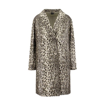 Leopard Print Nylon Coat