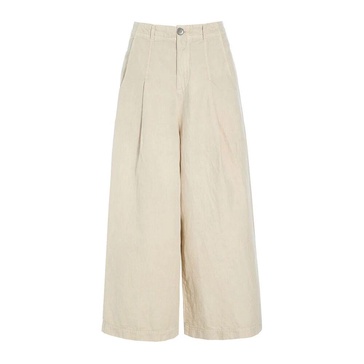 Classic Ivory Wide Leg Trousers