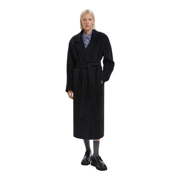 Belted Coat with Wide Lapels