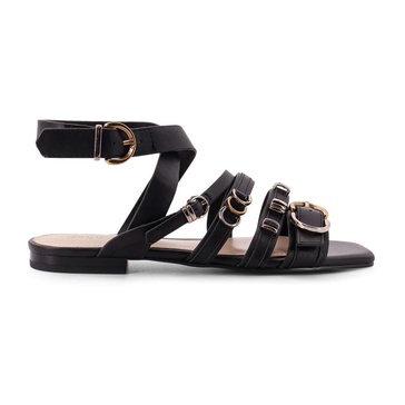 Leather Sandals with Adjustable Straps