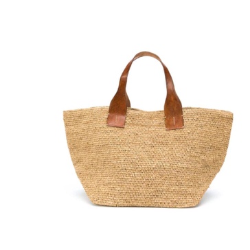 Brown Tokyo Raffia Tote Bag