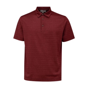 Burgundy Short Sleeve Polo Shirt