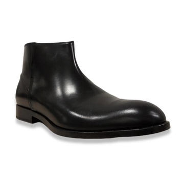 Men`s Flat Ankle Boots, Black