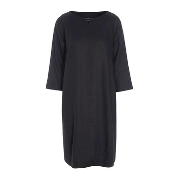 Airy Linen Dress Black