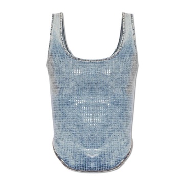 DE-SHI-S cropped denim top
