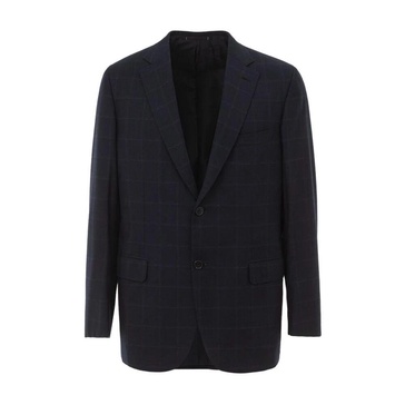 Sophisticated Blue Wool Blazer