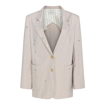 Pink Blazer with Colorful Details