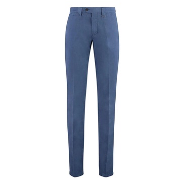 Cotton Blend Trousers with Pockets