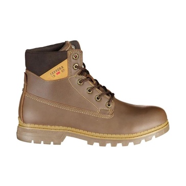 Lace-up Boot with Contrast Details and Logo
