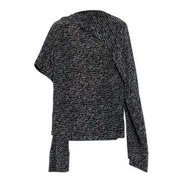 Silk top with monogram