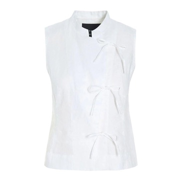 Airy Linen Blouse White