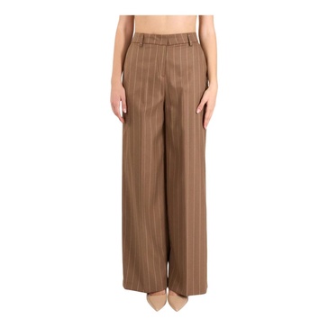 High-waisted wide-leg pants