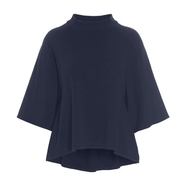 Dark Midnight A-line Knit Blouse