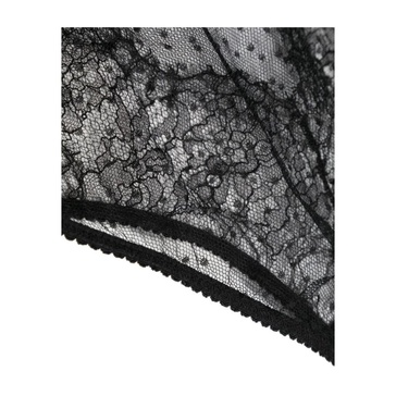 High-Waisted Lace and Tulle Briefs