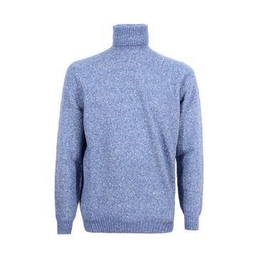 Light Blue/Grey Alpaca Blend Turtleneck