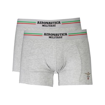Gray Cotton Boxer Shorts Bi-Pack