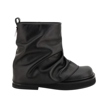 Robin Leather Ankle Boots Block Heel