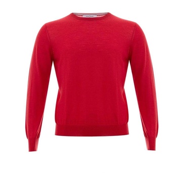 Red Wool Sweater for Men