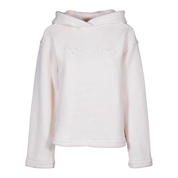 White Short Hoodie with Hood