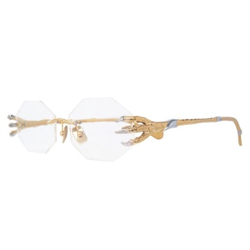 Octagonal Diamond Optical Claw Sunglasses
