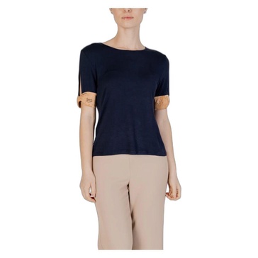 Blue Short Sleeve T-shirt Women
