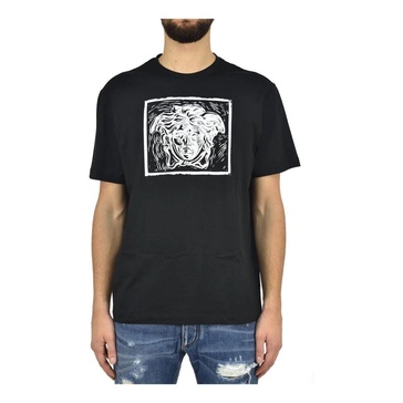 Black Cotton Logo T-shirt