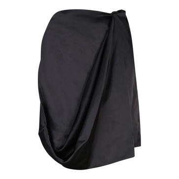 Black Satin Skirt
