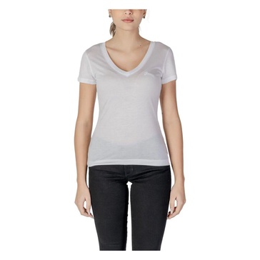 White V-Neck Lyocell T-Shirt