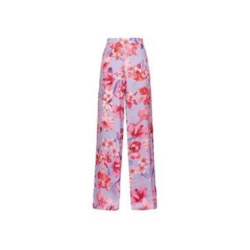 Tropical Flower Print Palazzo Trousers